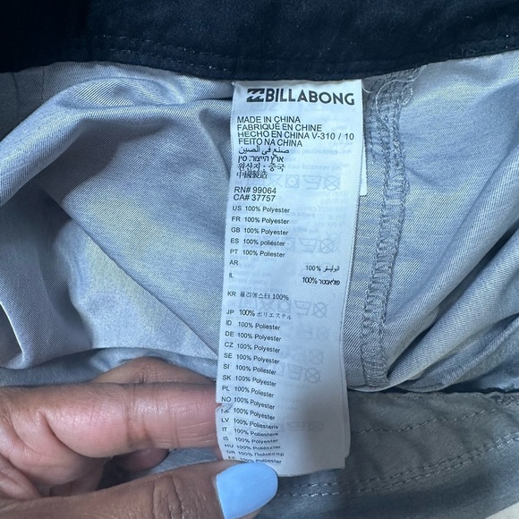 Billabong Gray and Black Swim Trunks Quick-Dry - Picture 5 of 5